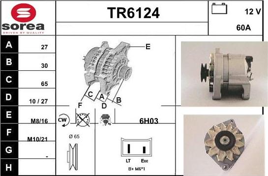 Sera TR6124 - Генератор autosila-amz.com