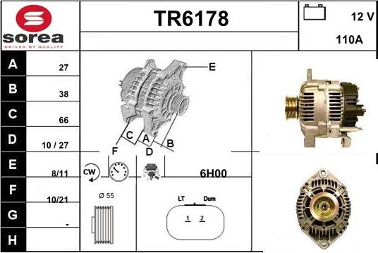 Sera TR6178 - Генератор autosila-amz.com