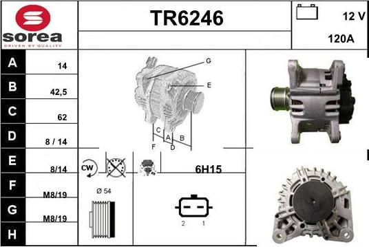 Sera TR6246 - Генератор autosila-amz.com