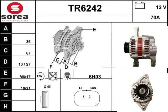 Sera TR6242 - Генератор autosila-amz.com