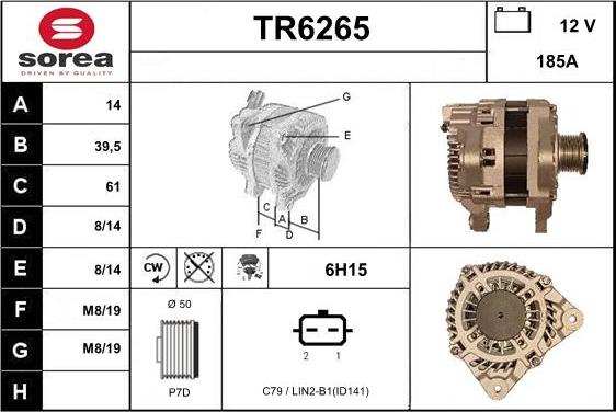 Sera TR6265 - Генератор autosila-amz.com