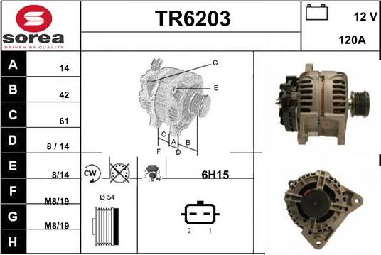 Sera TR6203 - Генератор autosila-amz.com