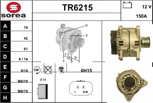 Sera TR6215 - Генератор autosila-amz.com