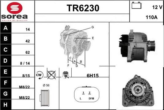 Sera TR6230 - Генератор autosila-amz.com