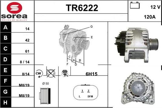 Sera TR6222 - Генератор autosila-amz.com