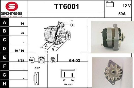 Sera TT6001 - Генератор autosila-amz.com