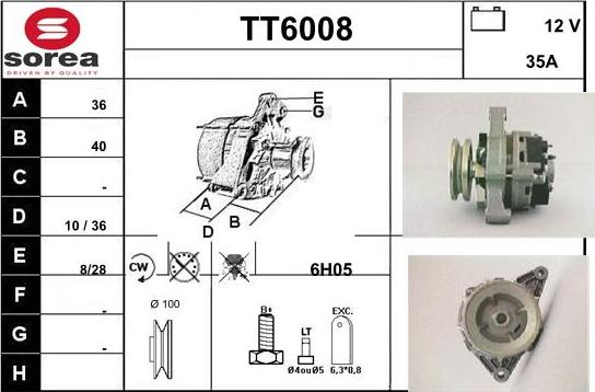 Sera TT6008 - Генератор autosila-amz.com