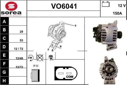 Sera VO6041 - Генератор autosila-amz.com