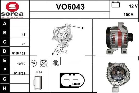 Sera VO6043 - Генератор autosila-amz.com