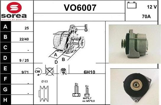 Sera VO6007 - Генератор autosila-amz.com