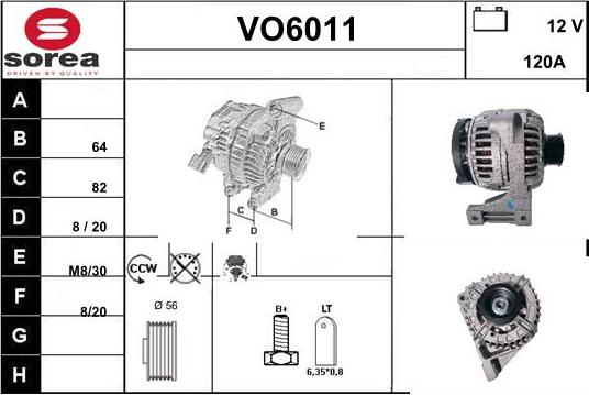 Sera VO6011 - Генератор autosila-amz.com