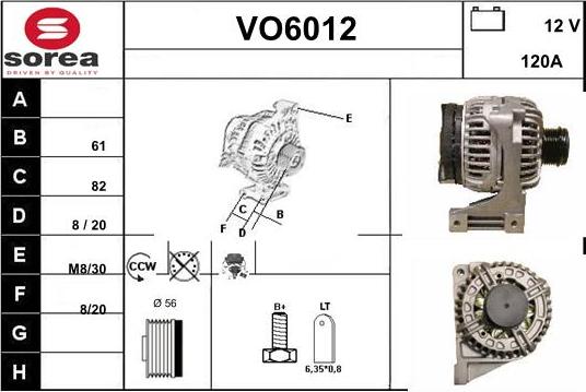 Sera VO6012 - Генератор autosila-amz.com