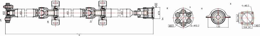 Sercore 32130 - Карданный вал, главная передача autosila-amz.com