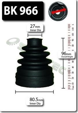 Shaftec BK966 - Пыльник, приводной вал autosila-amz.com