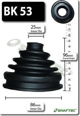 Shaftec BK53 - Пыльник, приводной вал autosila-amz.com