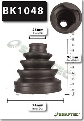 Shaftec BK1048 - Пыльник, приводной вал autosila-amz.com