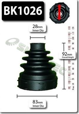 Shaftec BK1026 - Пыльник, приводной вал autosila-amz.com