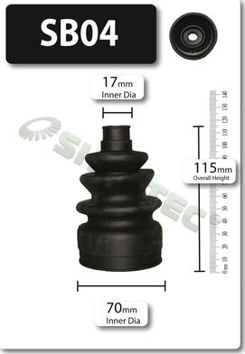 Shaftec SB04 - Пыльник, приводной вал autosila-amz.com