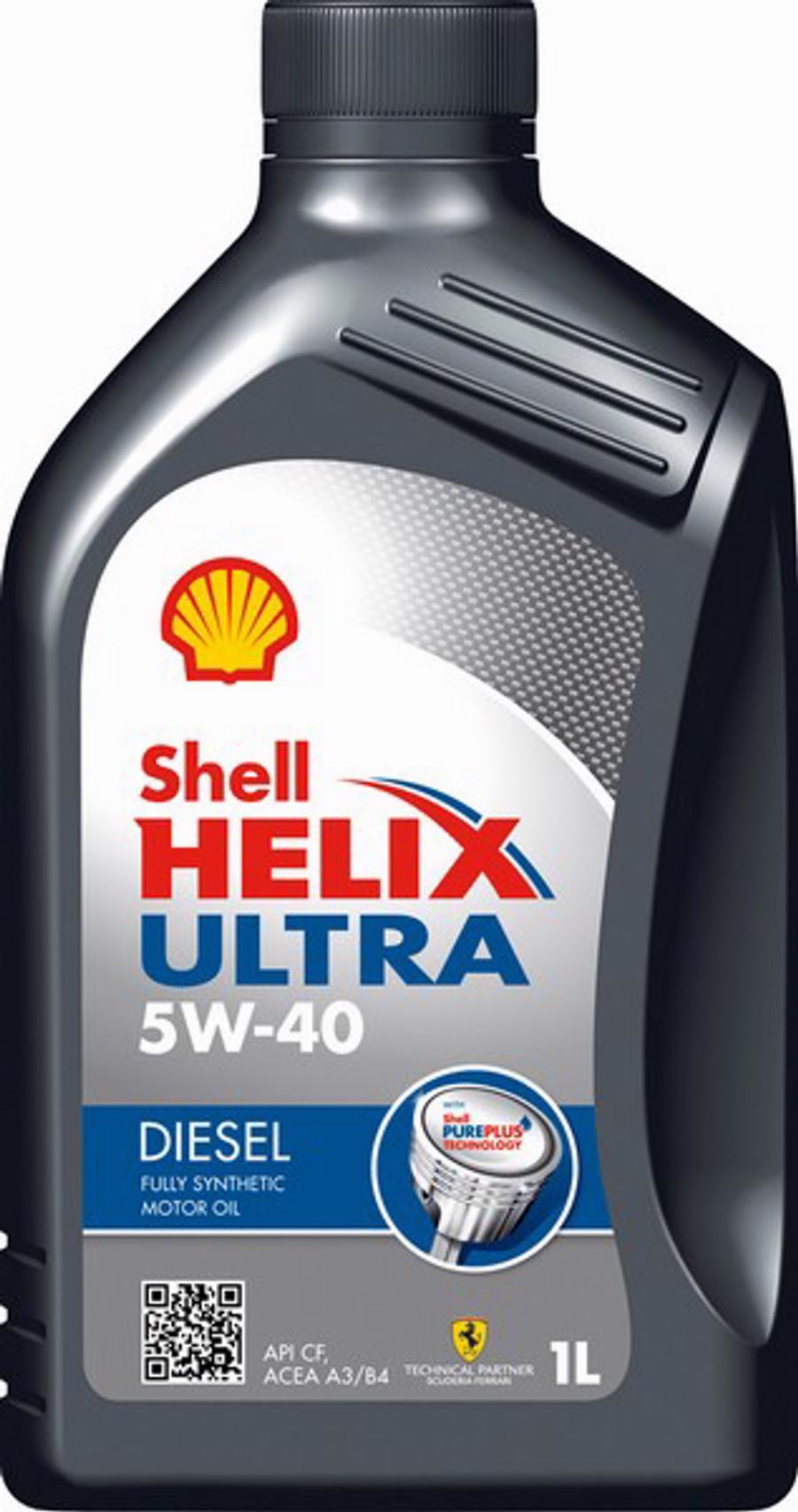 Shell 550040552 - Масло моторное 5W40 Shell 1л синтетика Helix Diesel Ultra RU autosila-amz.com