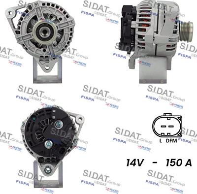 Sidat A12BH0908A2 - Генератор autosila-amz.com