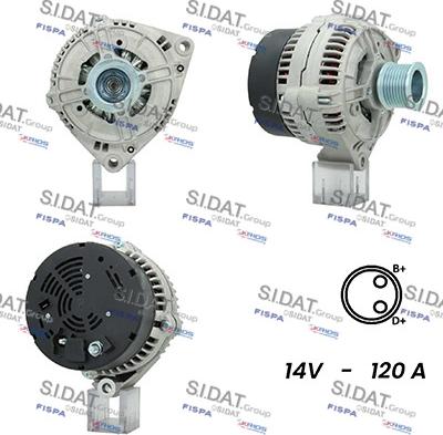 Sidat A12BH0933A2 - Генератор autosila-amz.com