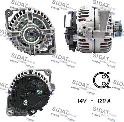 Sidat A12BH0456A2 - Генератор autosila-amz.com