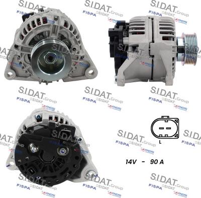 Sidat A12BH0580A2 - Генератор autosila-amz.com