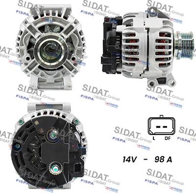 Sidat A12BH0575A2 - Генератор autosila-amz.com