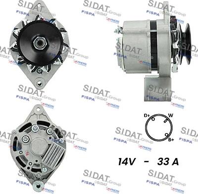 Sidat A12BH0056A2 - Генератор autosila-amz.com