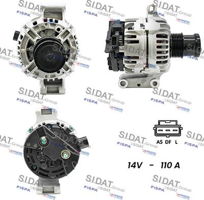 Sidat A12BH0199A2 - Генератор autosila-amz.com