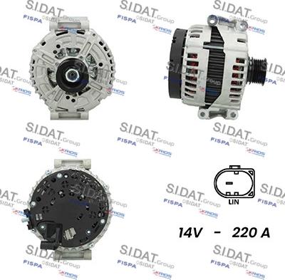 Sidat A12BH0195AS - Генератор autosila-amz.com