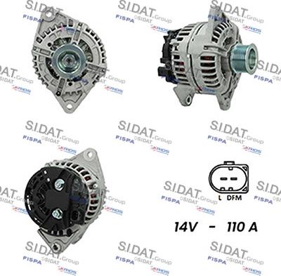 Sidat A12BH0190A2 - Генератор autosila-amz.com