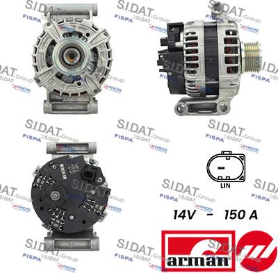 Sidat A12BH0106AS - Генератор autosila-amz.com