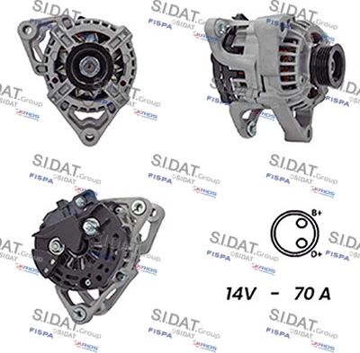 Sidat A12BH0111A2 - Генератор autosila-amz.com