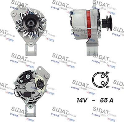 Sidat A12BH0129A2 - Генератор autosila-amz.com