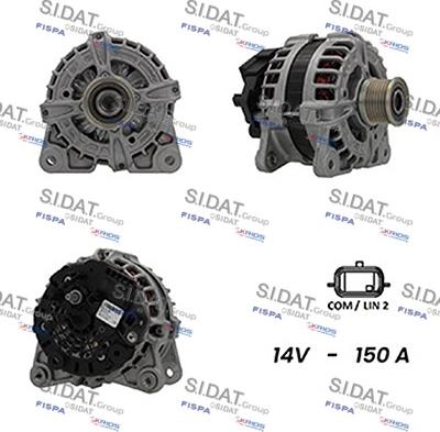 Sidat A12BH0173A2 - Генератор autosila-amz.com