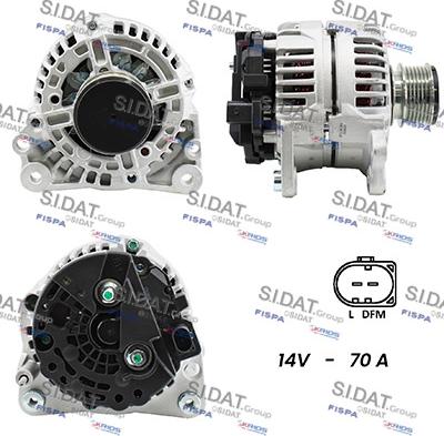 Sidat A12BH0839A2 - Генератор autosila-amz.com