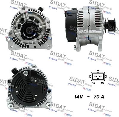 Sidat A12BH0834A2 - Генератор autosila-amz.com