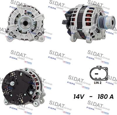 Sidat A12BH0877AS - Генератор autosila-amz.com