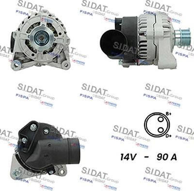 Sidat A12BH0380A2 - Генератор autosila-amz.com