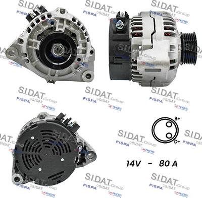 Sidat A12BH0387A2 - Генератор autosila-amz.com