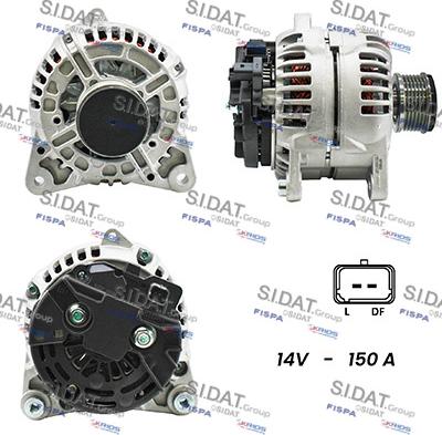 Sidat A12BH0293A2 - Генератор autosila-amz.com