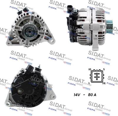 Sidat A12BH0235A2 - Генератор autosila-amz.com