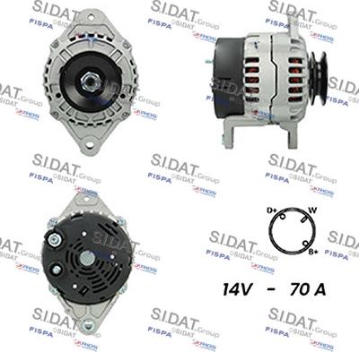 Sidat A12BH0227A2 - Генератор autosila-amz.com