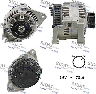 Sidat A12BH0799A2 - Генератор autosila-amz.com