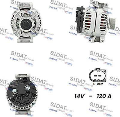 Sidat A12BH0740A2 - Генератор autosila-amz.com