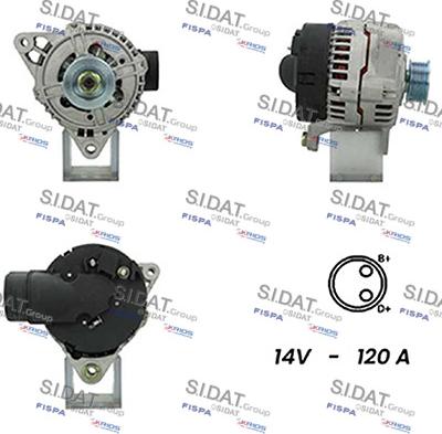 Sidat A12BH0736A2 - Генератор autosila-amz.com