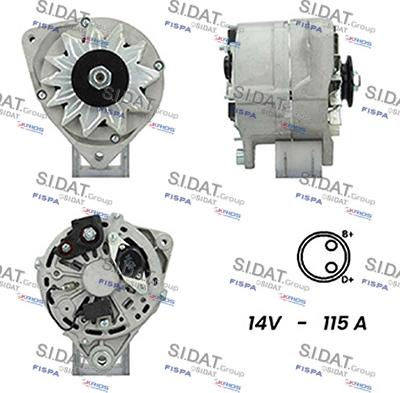 Sidat A12BH0732A2 - Генератор autosila-amz.com