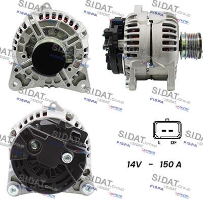 Sidat A12BH1012A2 - Генератор autosila-amz.com