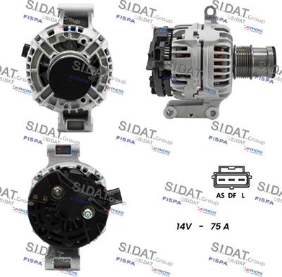 Sidat A12BH1153A2 - Генератор autosila-amz.com